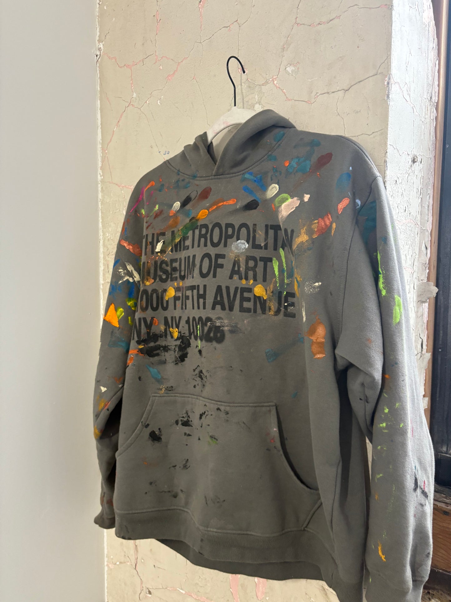 Painted MET museum hoodie