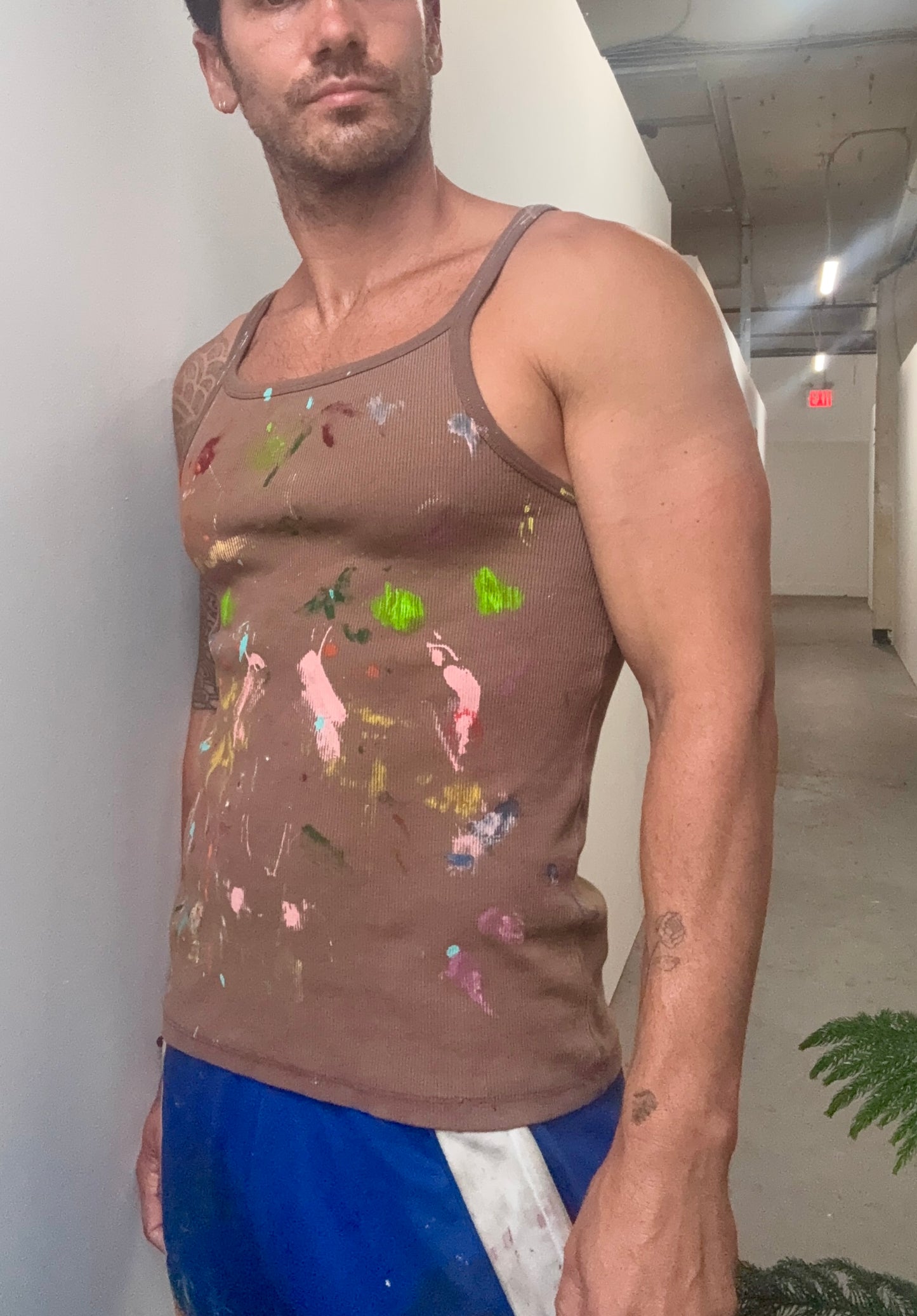 Brown tank top