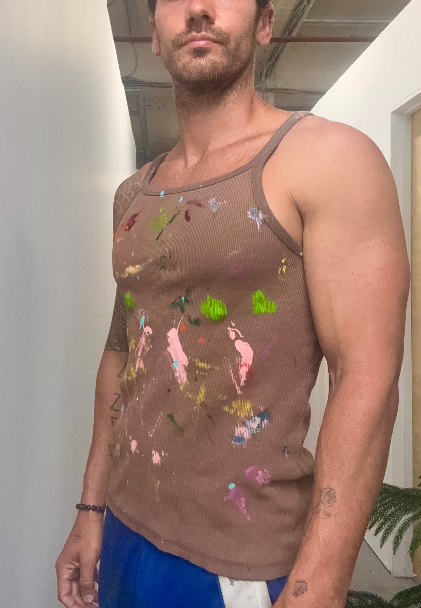 Brown tank top