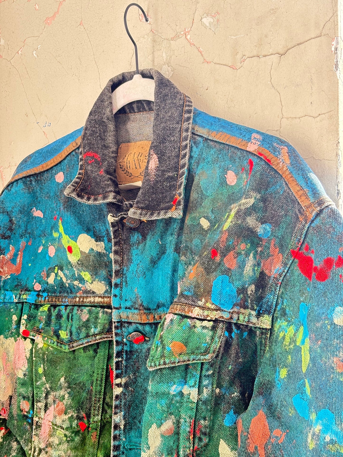 Painted denim