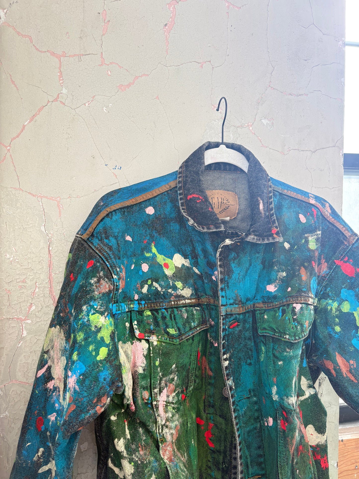 Painted denim