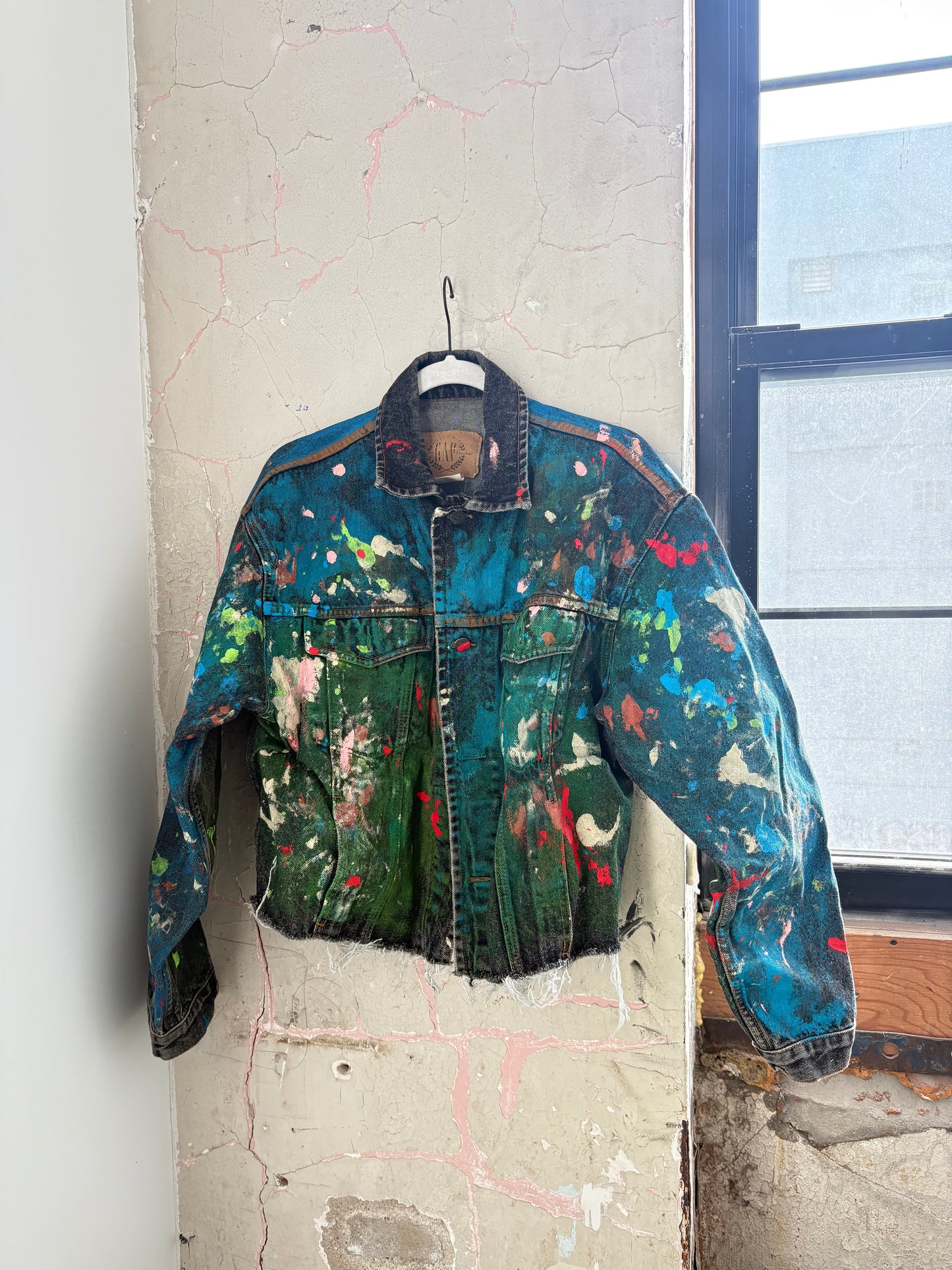 Painted denim