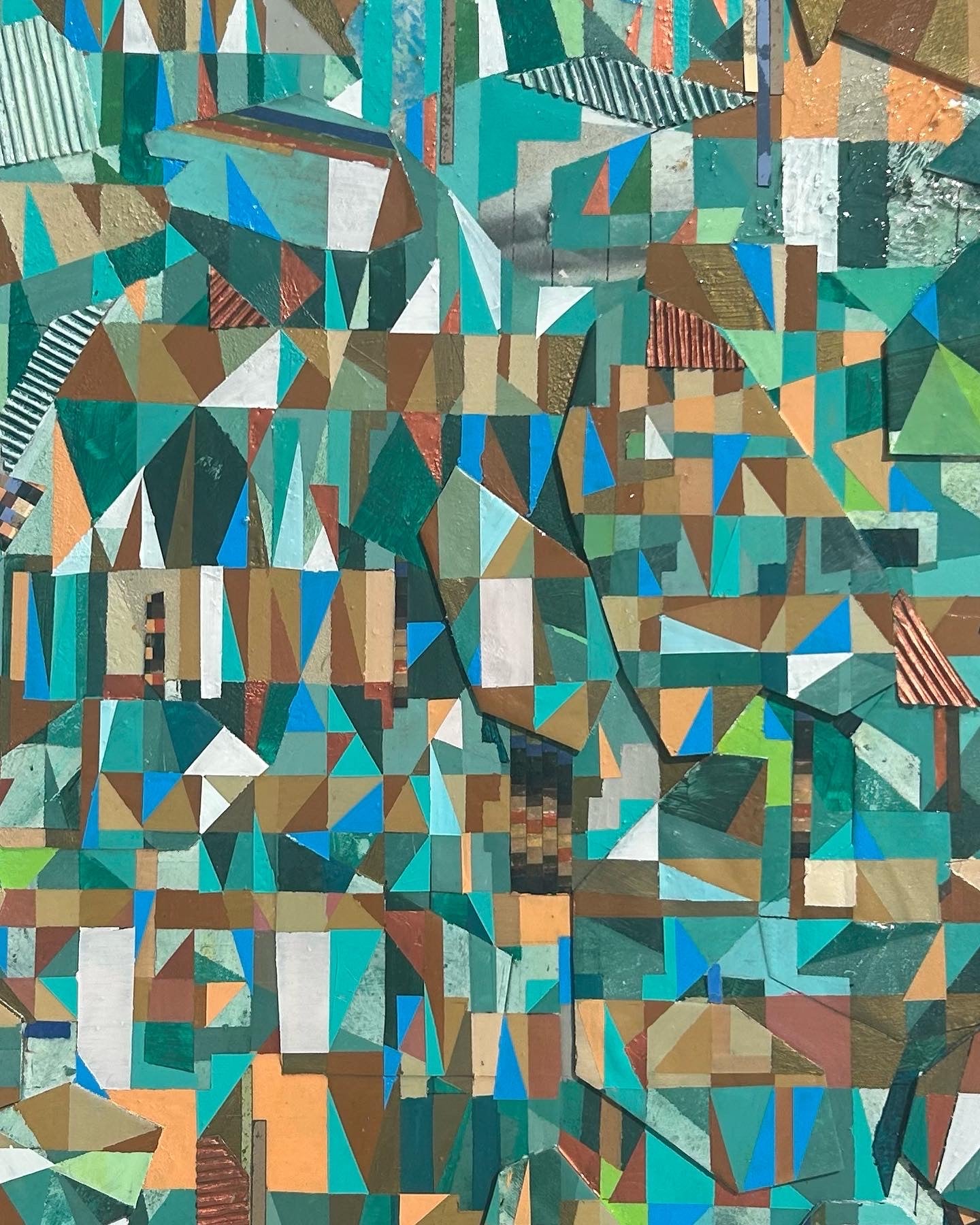 “In a field of greens”