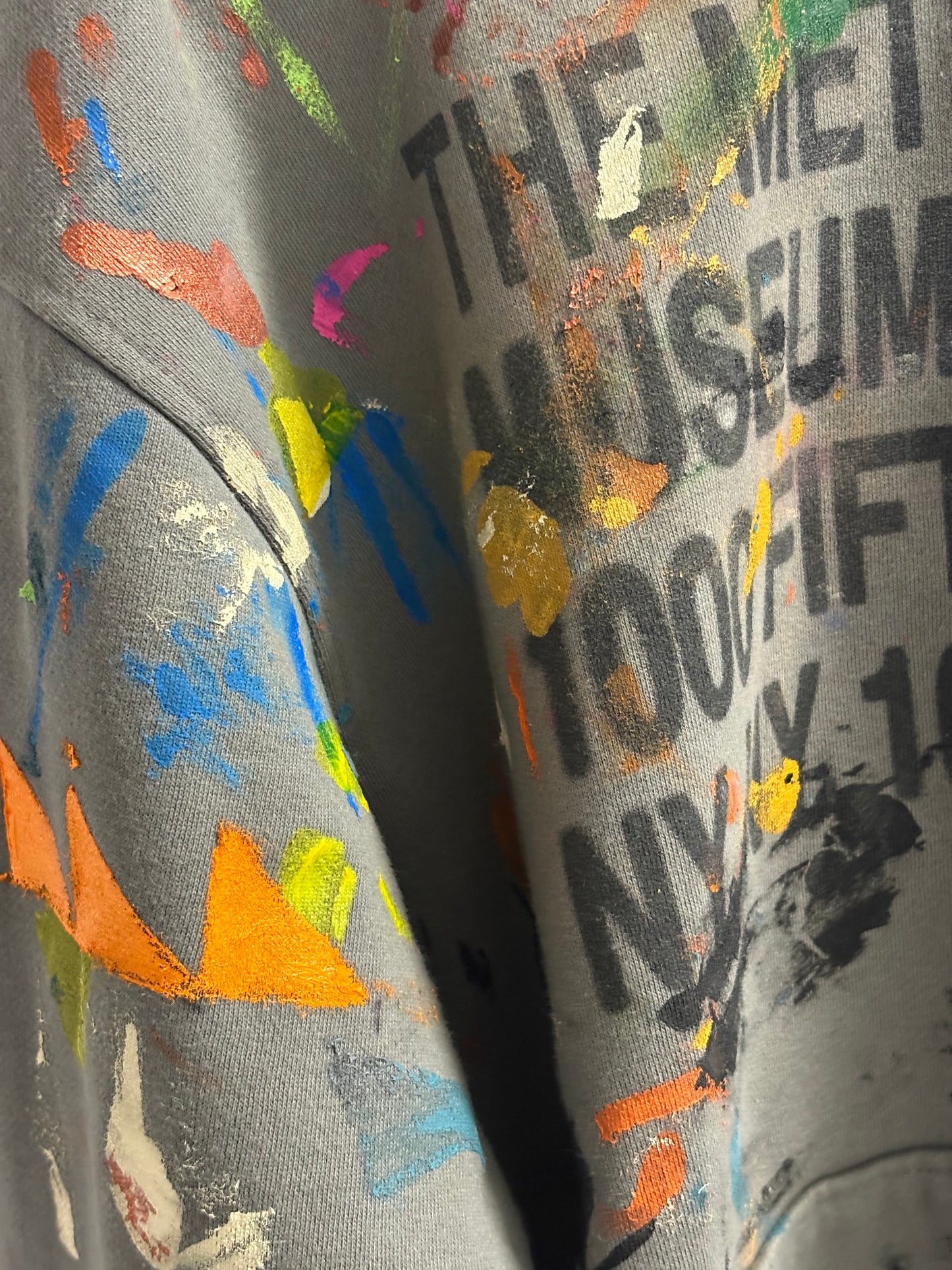 Painted MET museum hoodie