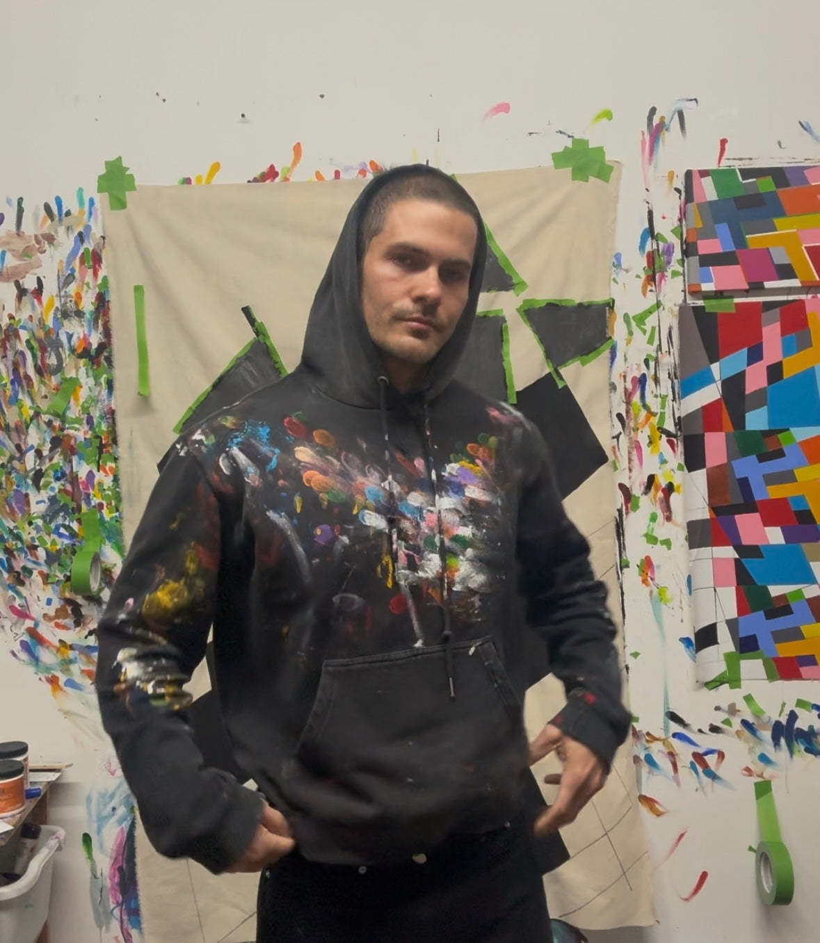 painted hoodie