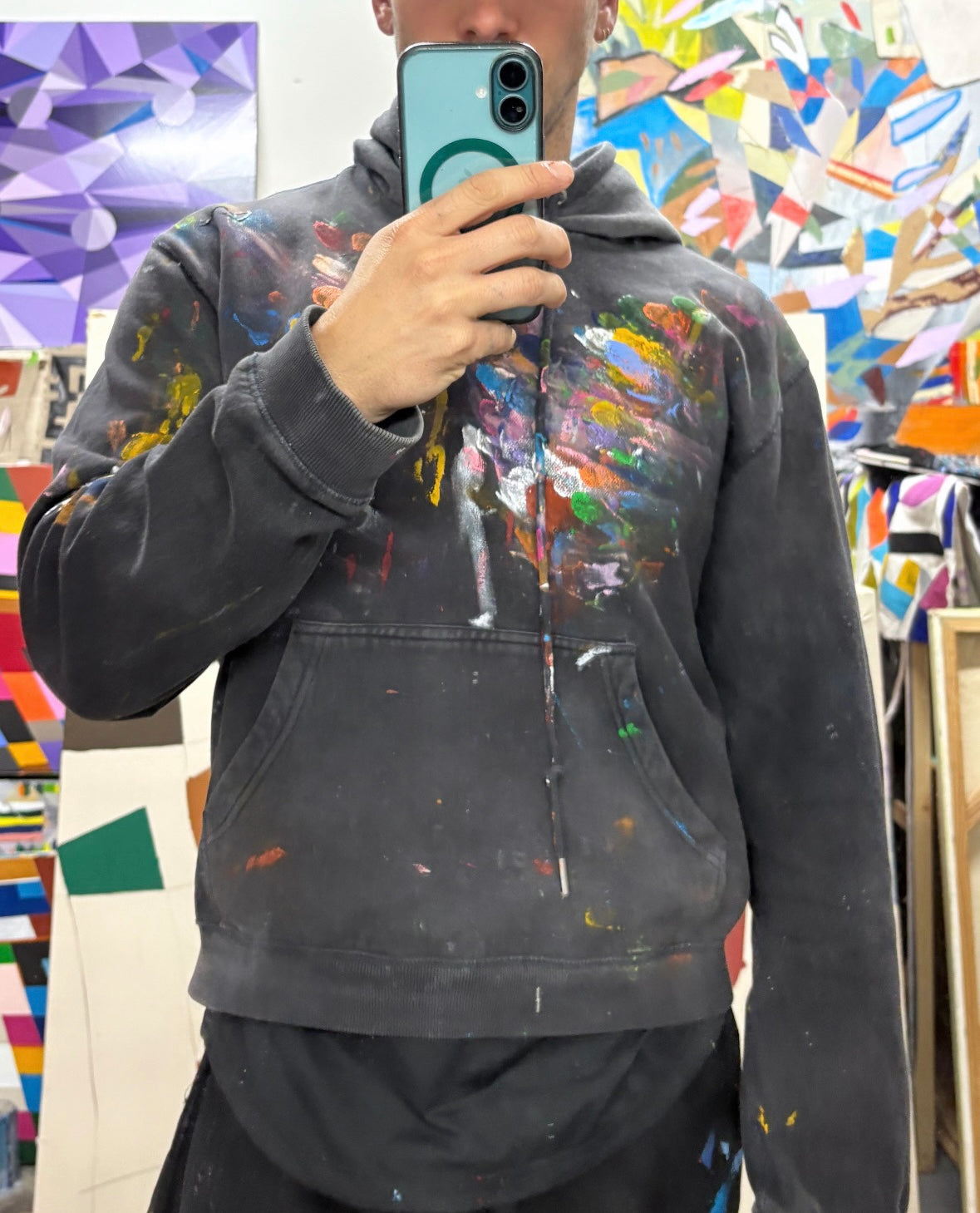 painted hoodie