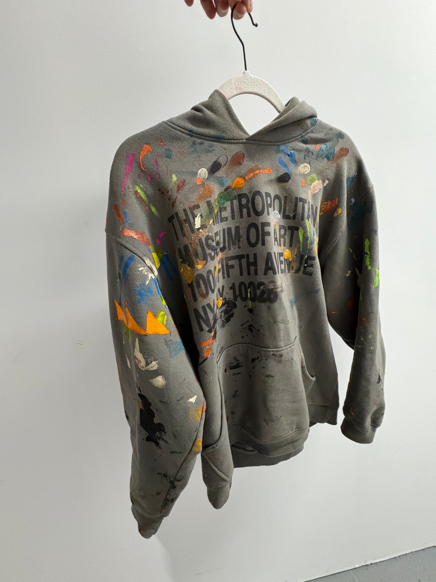 Painted MET museum hoodie
