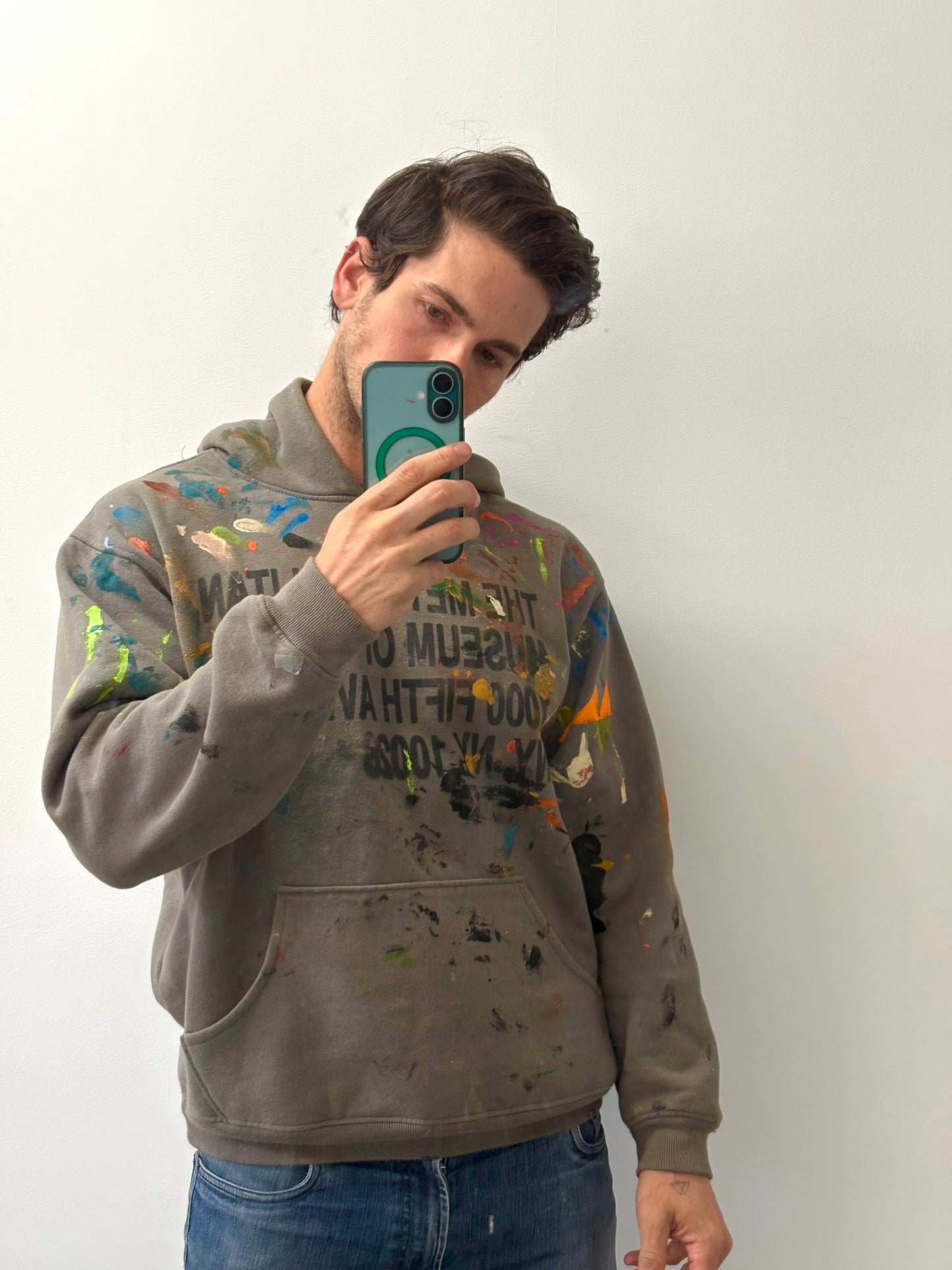 Painted MET museum hoodie