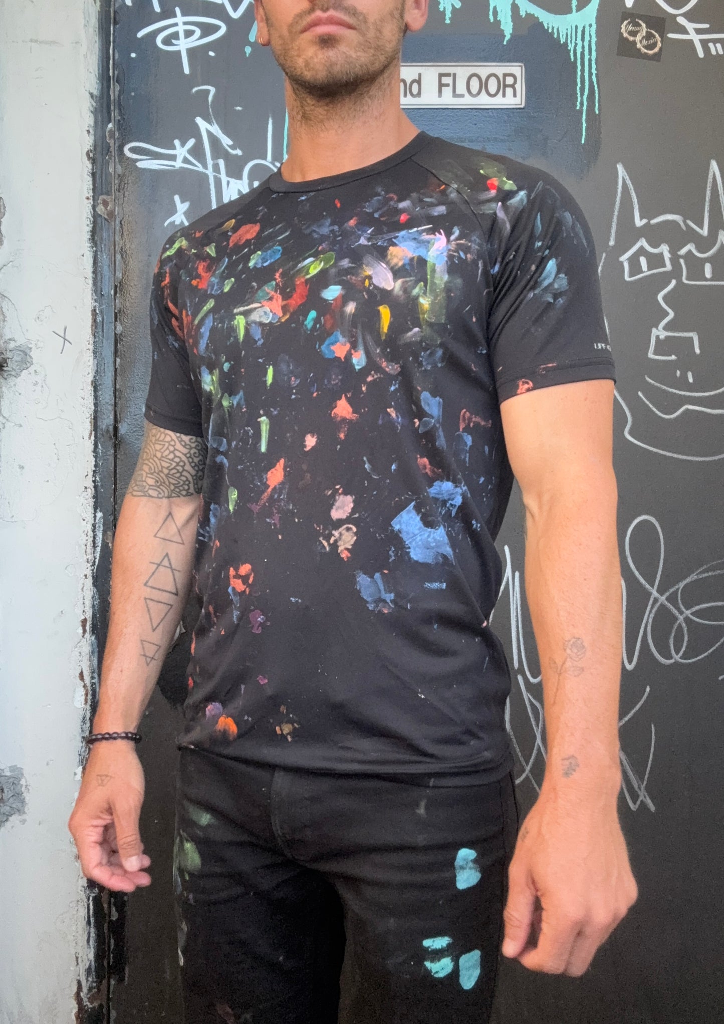 Painted fitted Nike shirt
